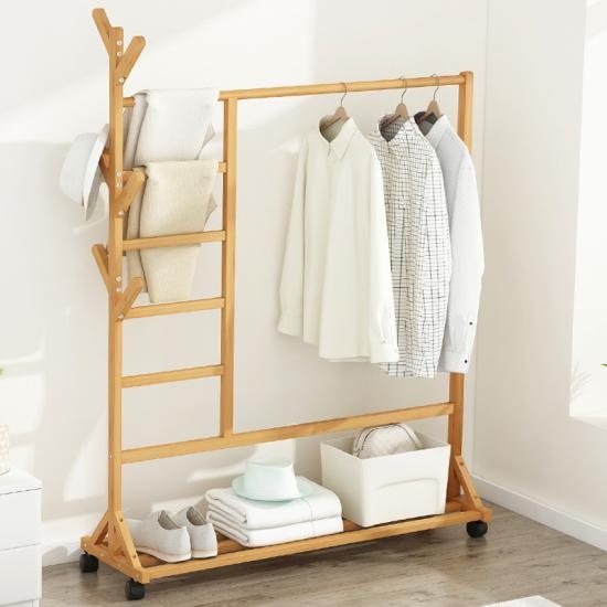 bamboo clothe shelf